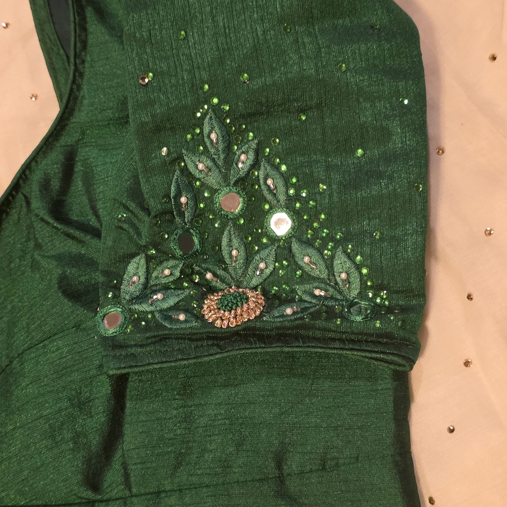 Embellished Green Top